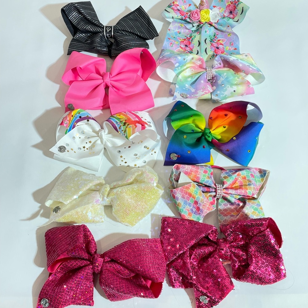 Jojo bows lot of 10 bows EUC